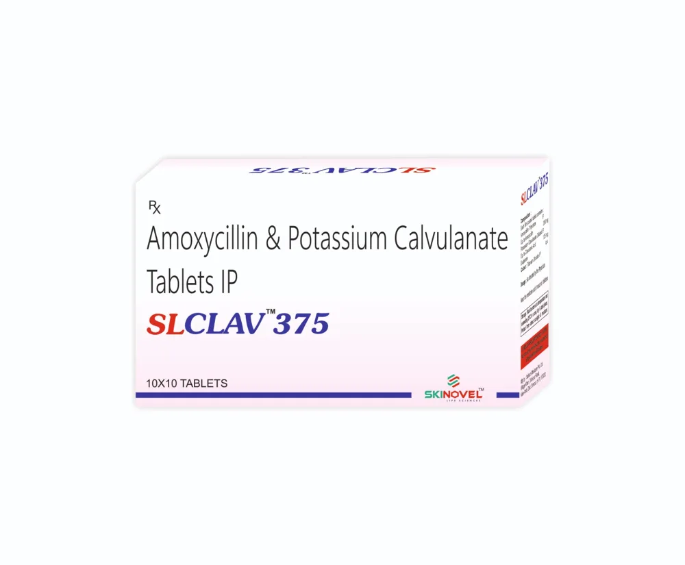 SLCLAV 375 — Amoxicillin & Potassium Clavulanate Tablets IP 375 mg