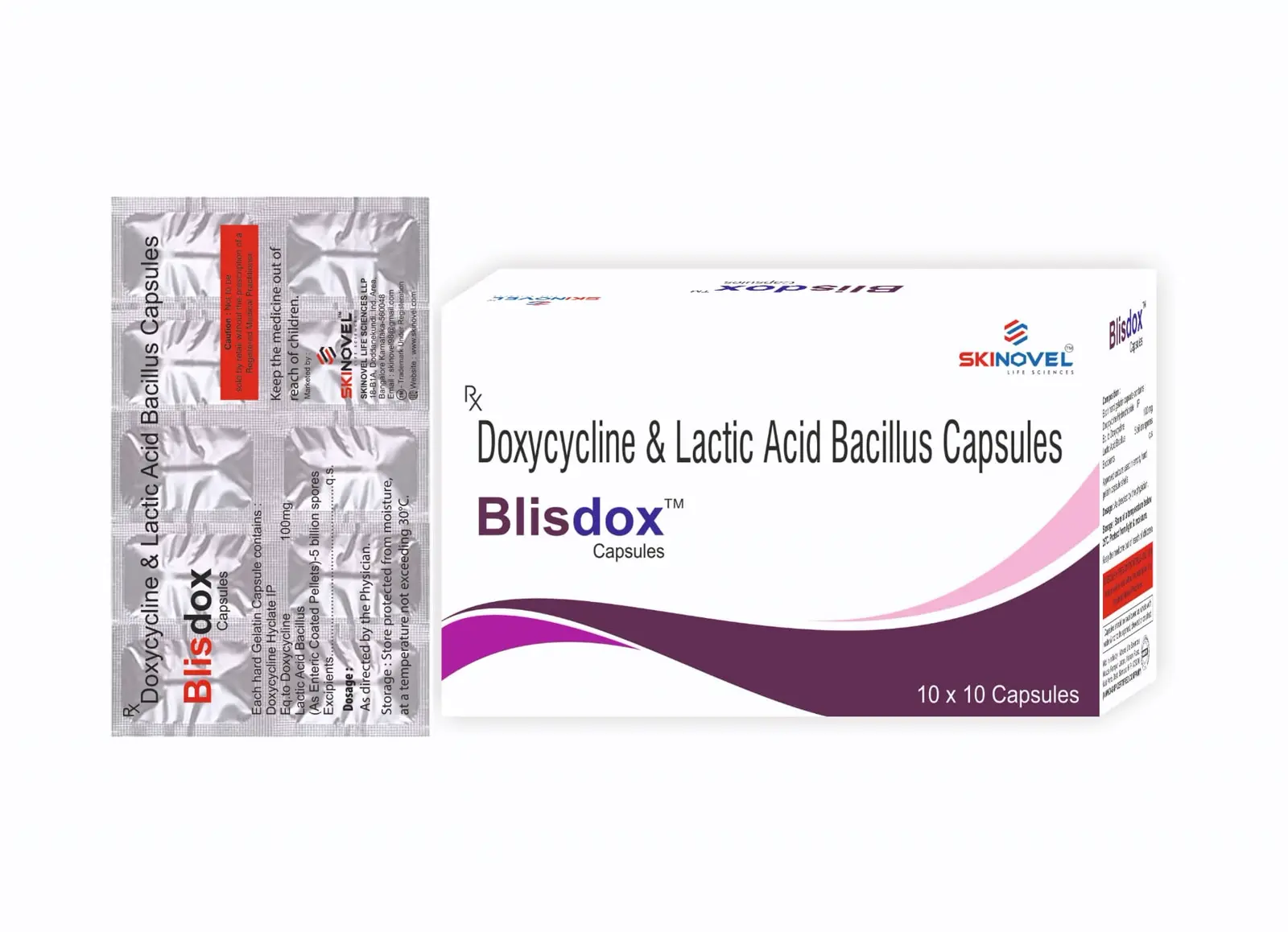 Blisdox Capsules — Doxycycline & Lactic Acid Bacillus Capsules