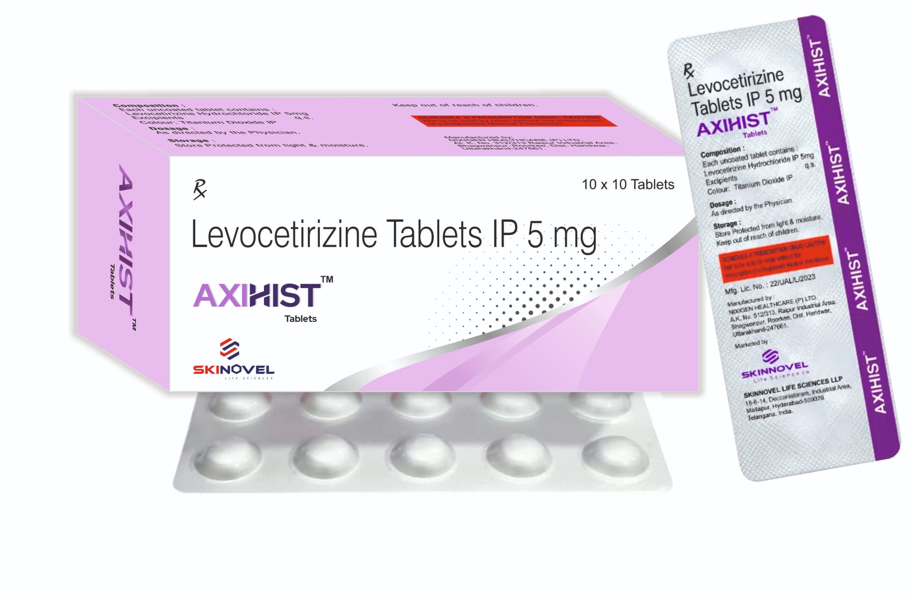 AXIHIST — Levocetirizine Dihydrochloride Tablets IP 5 mg