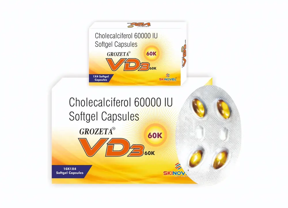 Grozeta VD3 60K — Cholecalciferol 60000 IU Softgel Capsules